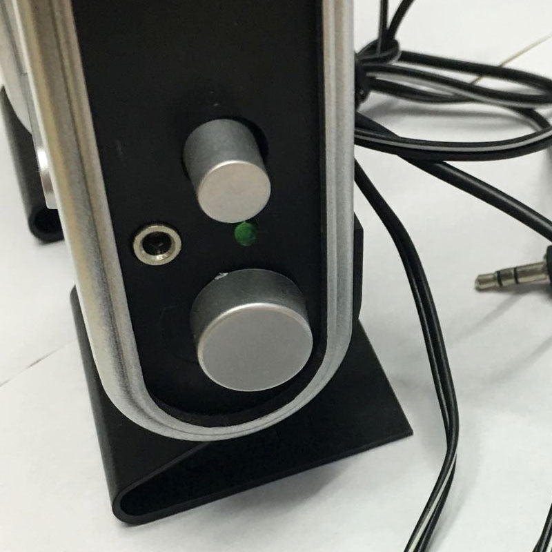 مكبرات صوت كمبيوتر بمنفذ USB من EastVita قطعتين ستريو 3.5 مم مع مقبس سماعة أذن للكمبيوتر المكتبي واللاب توب r20