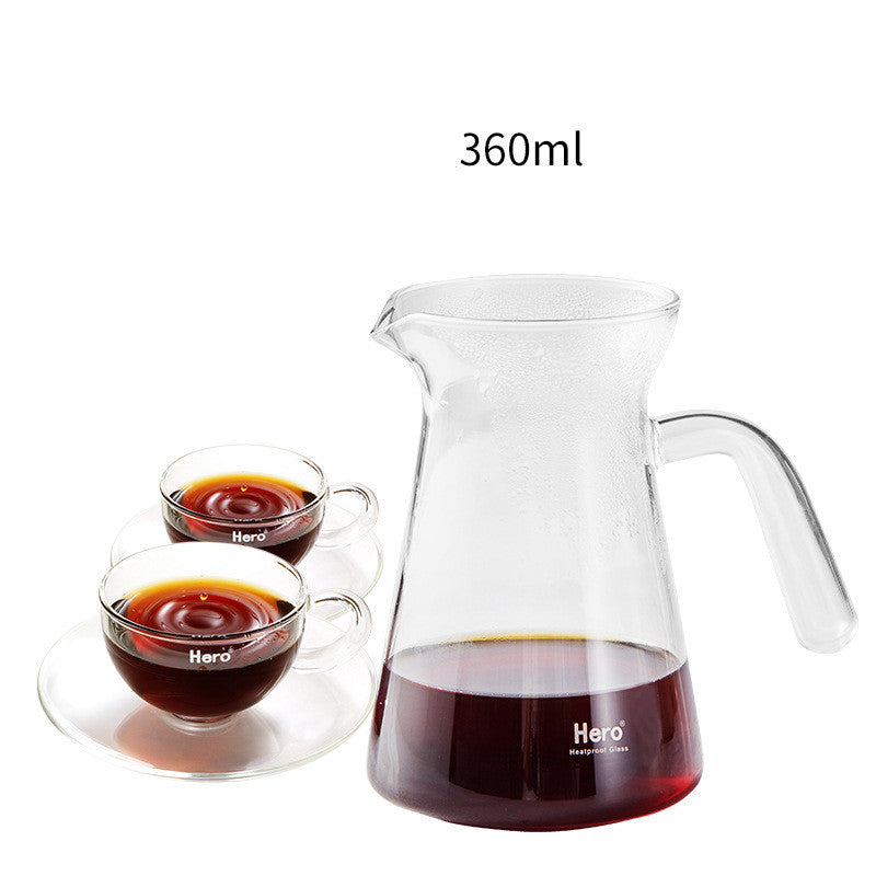 Hand-Pushed Coffee Maker Set Filter Cup