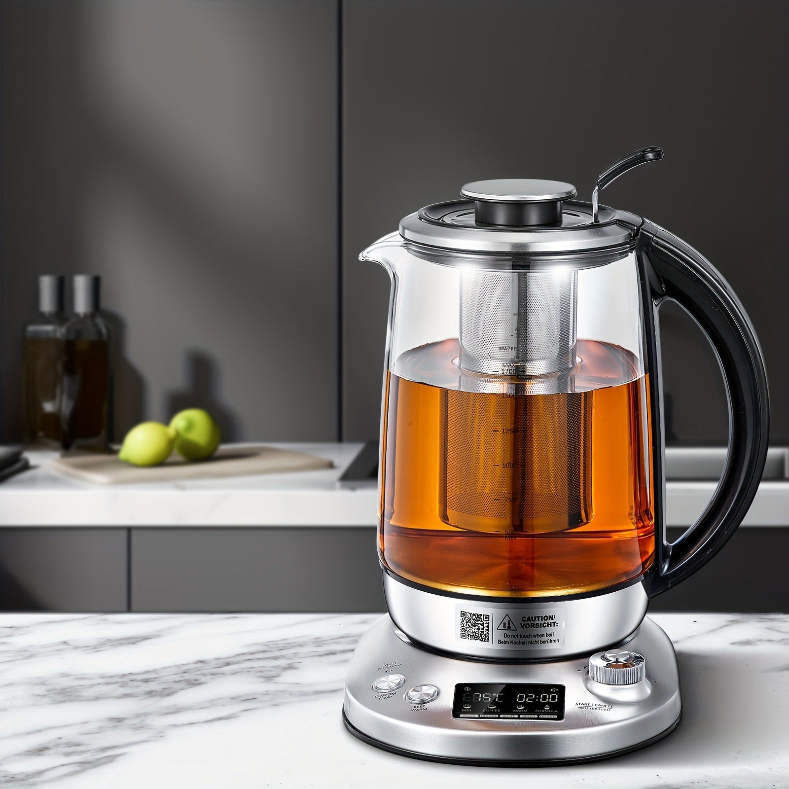 9 Preset Temperature Control Glass Electric Kettle