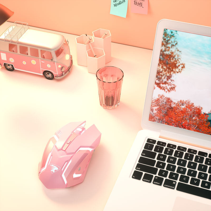 Wireless Bluetooth Mouse Rechargeable Silent Silent Cute Notebook Mouse