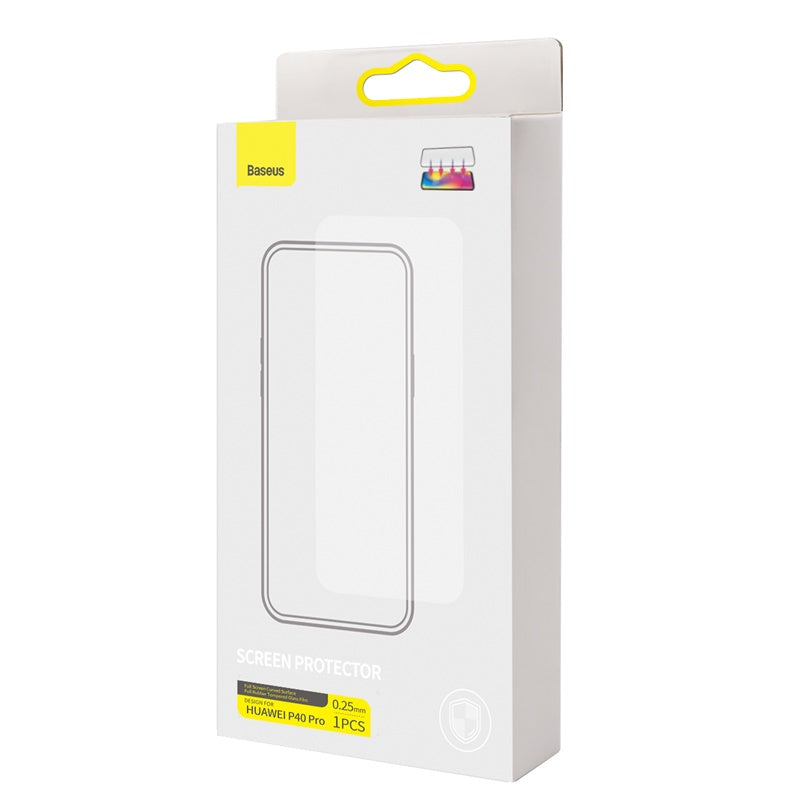 Full Screen Curved Full Adhesive Tempered Film For P40 Pro Single Pack Black