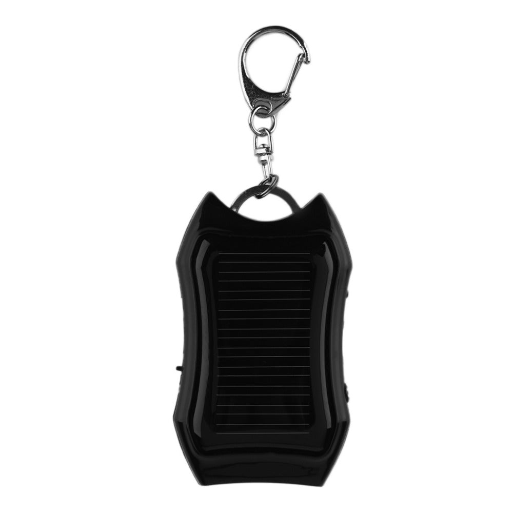 Solar Mobile Phone Power Bank Flashlight Keychain Power