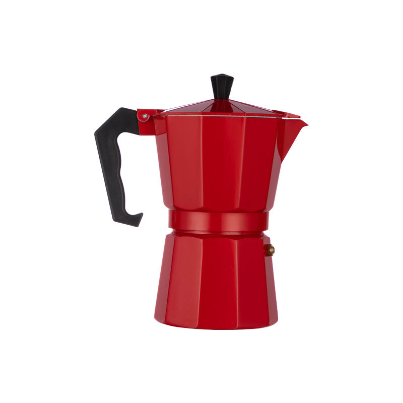 وعاء تحضير قهوة موكا الإسبريسو من الألومنيوم يوضع على الموقد