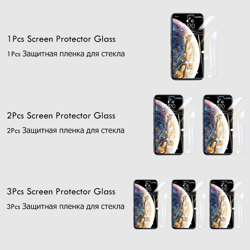 Compatible With Apple, 3Pcs Full Cover Glass On The For Phone Temper