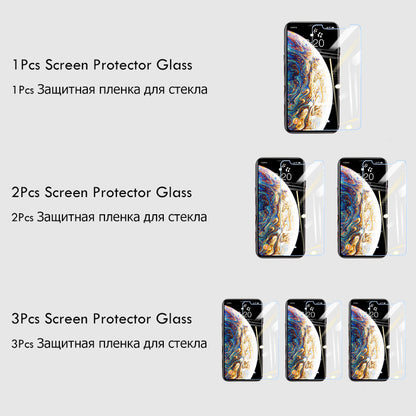 Compatible With Apple, 3Pcs Full Cover Glass On The For Phone Temper