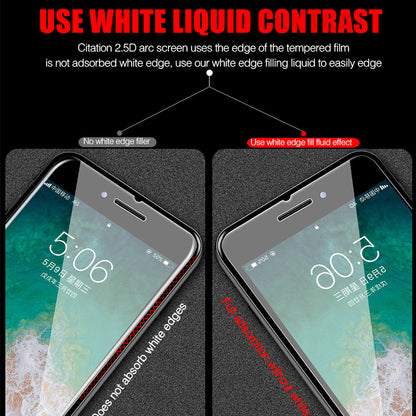 Compatible With Apple, 3Pcs Full Cover Glass On The For Phone Temper