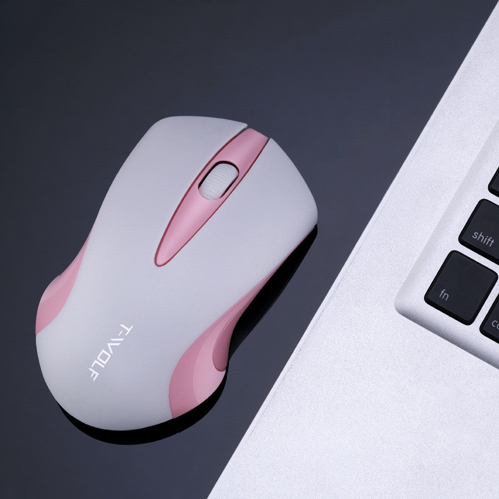 Thunder Wolf Wireless Mouse Laptop Desktop Computer Girl Mouse