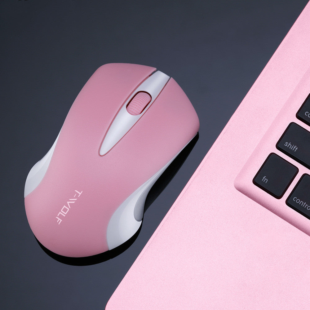 Thunder Wolf Wireless Mouse Laptop Desktop Computer Girl Mouse