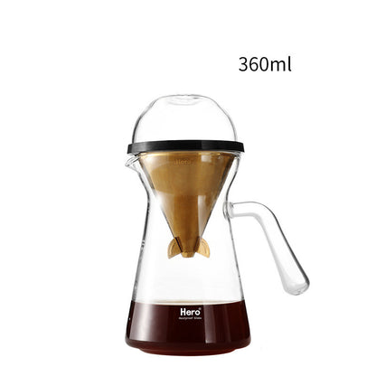 Hand-Pushed Coffee Maker Set Filter Cup