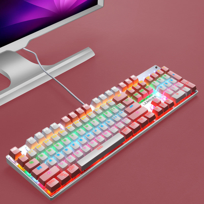 لوحة مفاتيح ألعاب الكمبيوتر السلكية بمنفذ USB Lumionus Punk