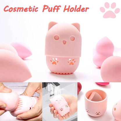 Silicone Cosmetic Blender Sponge Box Holder