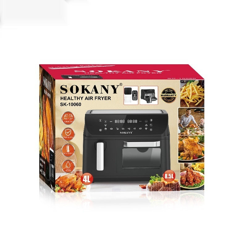 القلاية الهوائية SOKANY10060، سعة 12.5 لتر للاستخدام المنزلي، قلاية صحية بوعاء مزدوج ونافذة رؤية، قلاية هوائية.