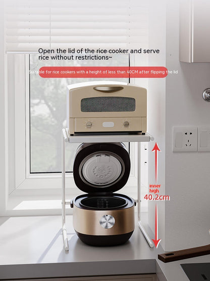 Desktop Corner Rice Cooker Rack Layered Storage Rack