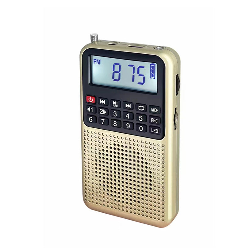Radio Small FM High Sound Quality Multi-function Charging Bluetooth Subwoofer Large Function Card-type Storytelling Machine