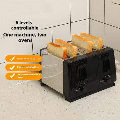 Home Breakfast Bread Maker Toaster One Machine Double Roast