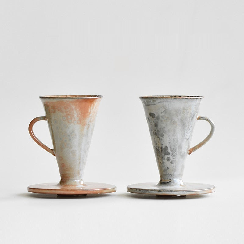 Creative Handle Coffee Dripper Ceramic Pour-Over Coffee Maker