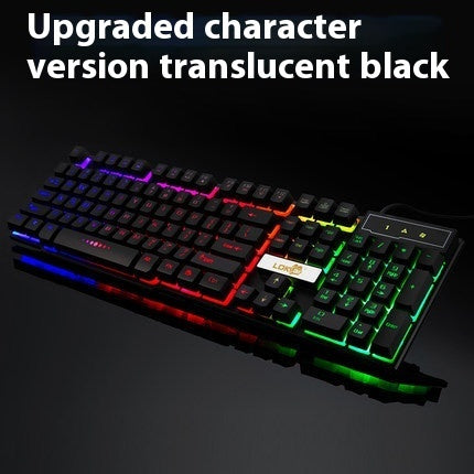 لوحة مفاتيح ألعاب بإضاءة، كابل USB، لوحة مفاتيح ألعاب صناعية