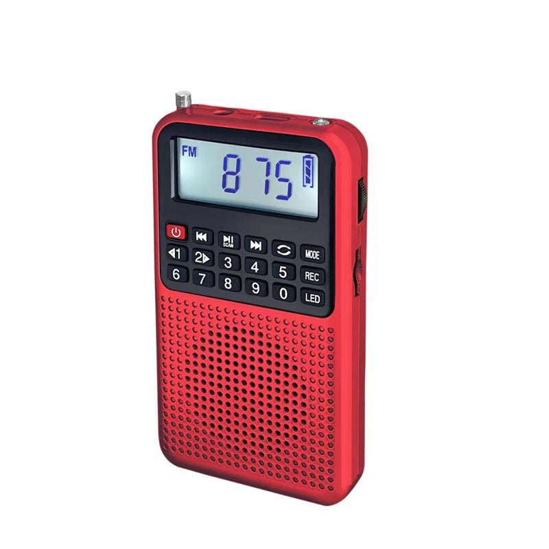 Radio Small FM High Sound Quality Multi-function Charging Bluetooth Subwoofer Large Function Card-type Storytelling Machine