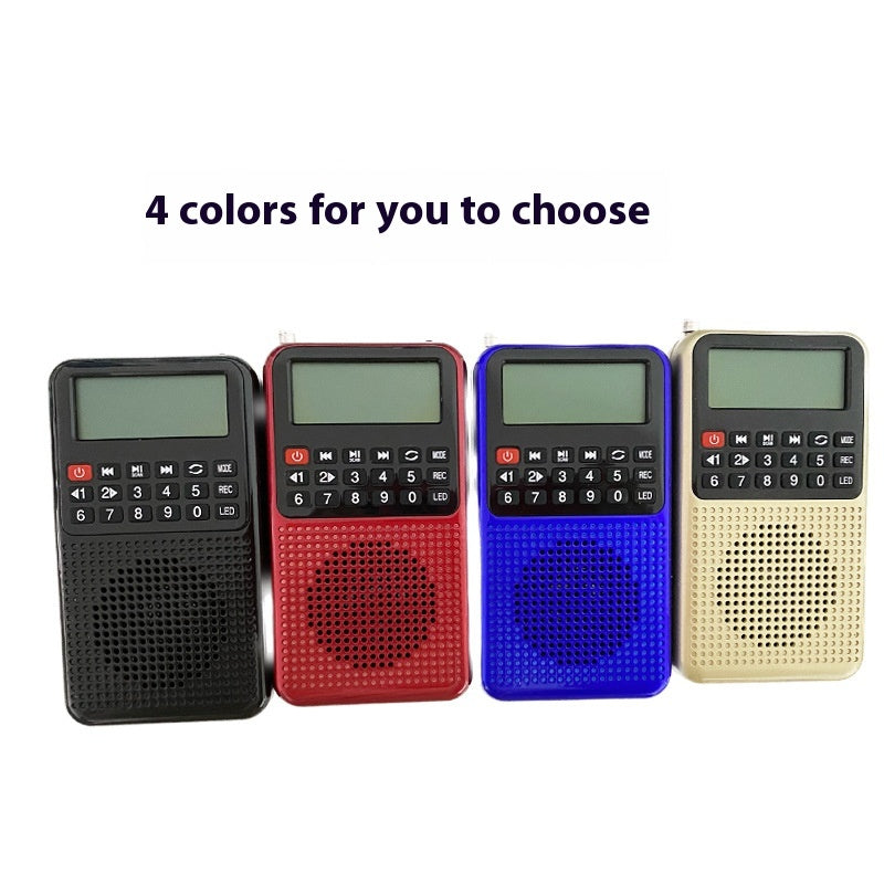 Radio Small FM High Sound Quality Multi-function Charging Bluetooth Subwoofer Large Function Card-type Storytelling Machine