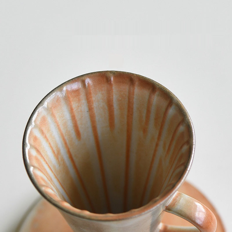 Creative Handle Coffee Dripper Ceramic Pour-Over Coffee Maker