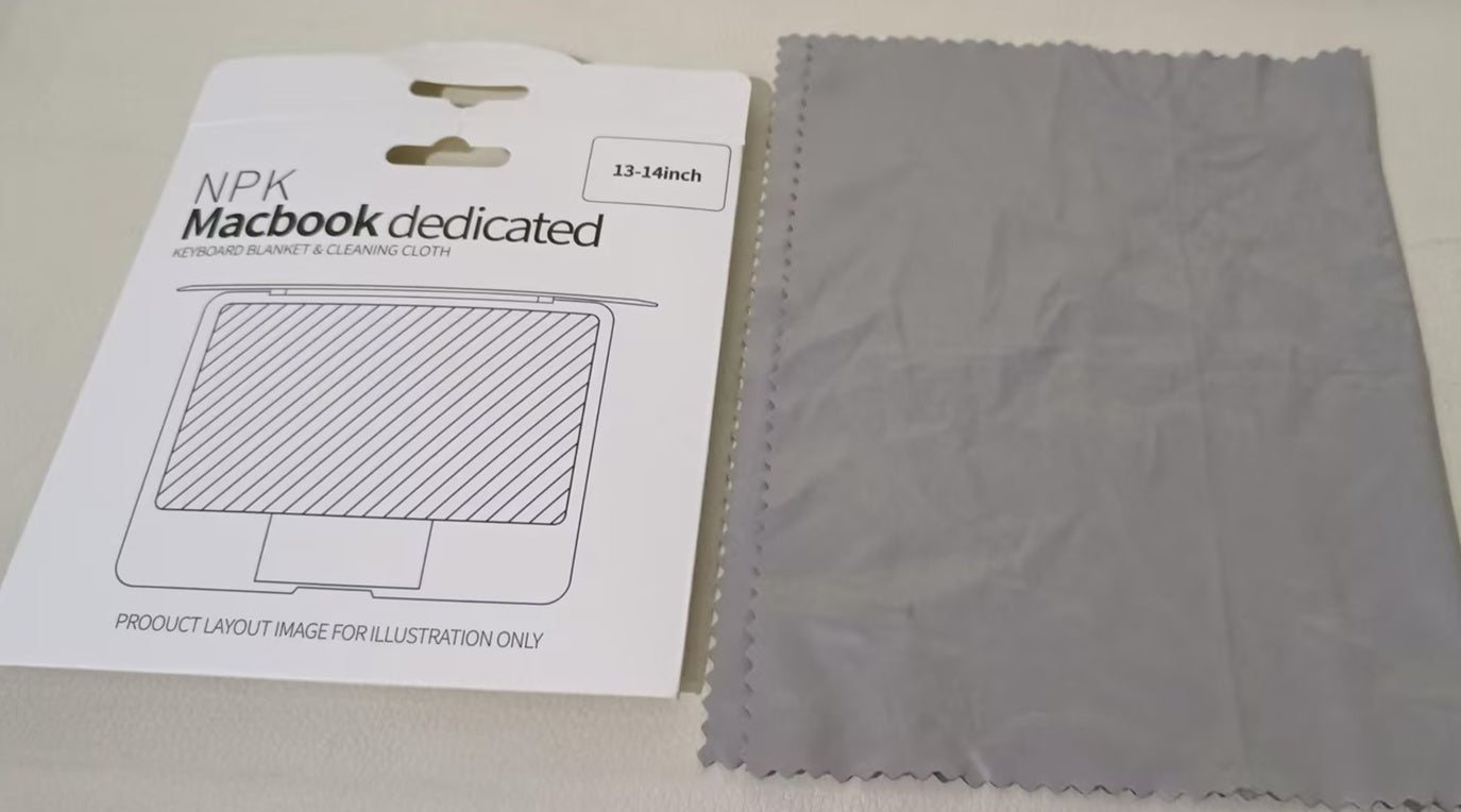 قطعة قماش لتنظيف لوحة المفاتيح وغطاء لوحة المفاتيح وشاشة اللابتوب وقماشة تنظيف لوحة المفاتيح