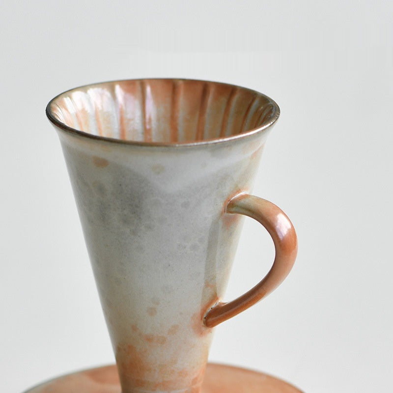 Creative Handle Coffee Dripper Ceramic Pour-Over Coffee Maker