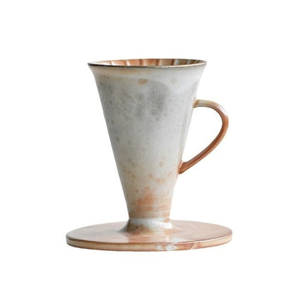 Creative Handle Coffee Dripper Ceramic Pour-Over Coffee Maker