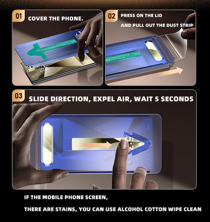 Mobile Phone Dust-free Second Fingerprint Second Unlock Tempered Film