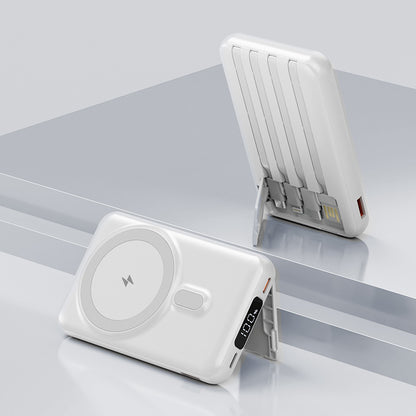 Magnetic Wireless Power Bank With Cable Mobile Power Supply